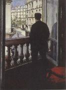 Young man at his window